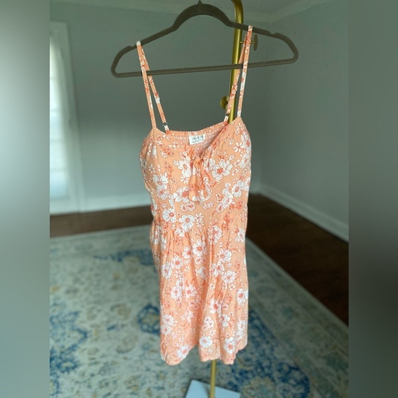 Jolie & Joy Mini Dress Floral Keyhole Spaghetti Strap Summer Vaca Resort Boho XL - Picture 2 of 10